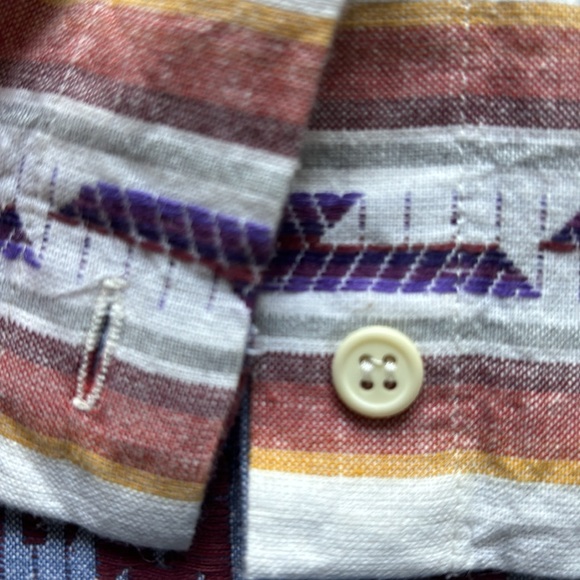 Vintage Chic Western Aztec Cowgirl Button Front Shirt - Picture 11 of 12